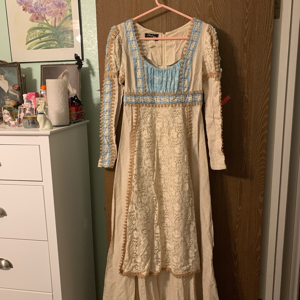 Vintage 1960s/70s Black Label Gunne Sax Medieval … - image 1